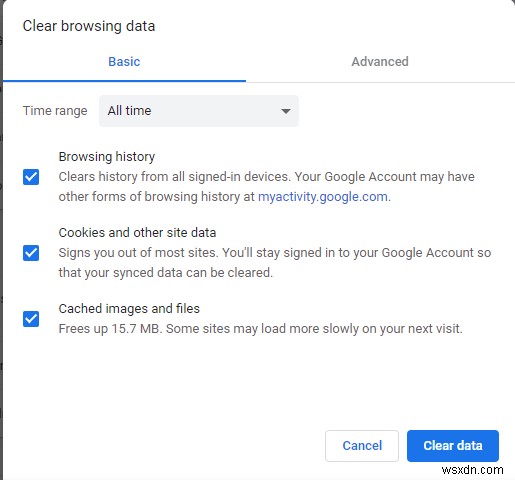 Chrome 브라우저에서 ERR_CONNECTION_RESET 오류 해결하는 방법