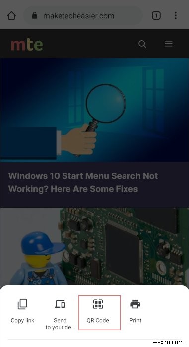 크롬(Chrome)에서 QR 코드 즉석으로 만드는 방법