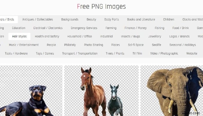투명 배경 PNG 이미지를 무료로 찾을 수 있는 최고의 웹사이트 5곳