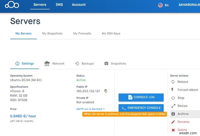Clouding.io VPS 호스팅 리뷰: 스페인 데이터센터 기반 저렴하고 강력한 클라우드 서버