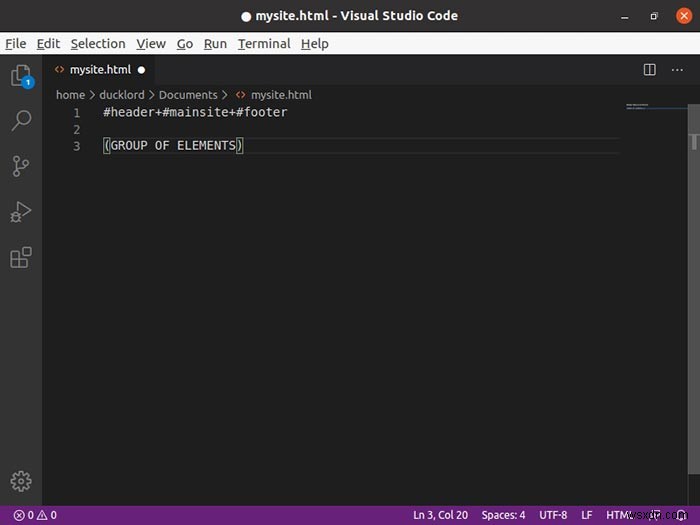 Emmet으로 HTML 파일 초고속 작성하기 – VS Code 실전 가이드