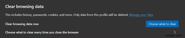 Microsoft Edge(마이크로소프트 엣지)에서 캐시를 지우는 방법
