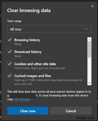 Microsoft Edge(마이크로소프트 엣지)에서 캐시를 지우는 방법