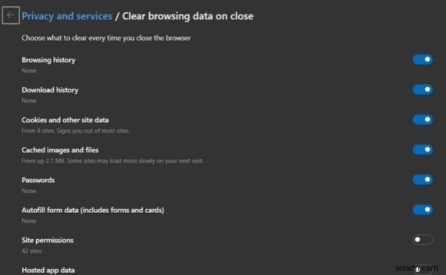 Microsoft Edge(마이크로소프트 엣지)에서 캐시를 지우는 방법