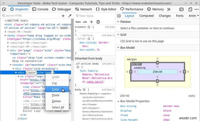 파이어폭스(Firefox) 웹 개발자 도구로 웹사이트 실시간 편집하는 방법