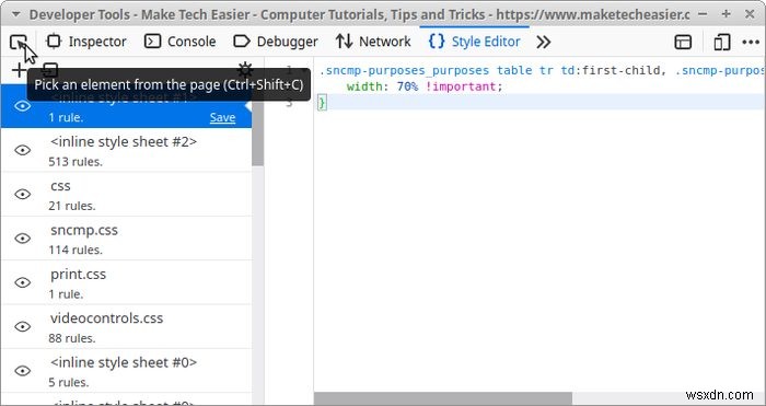 파이어폭스(Firefox) 웹 개발자 도구로 웹사이트 실시간 편집하는 방법