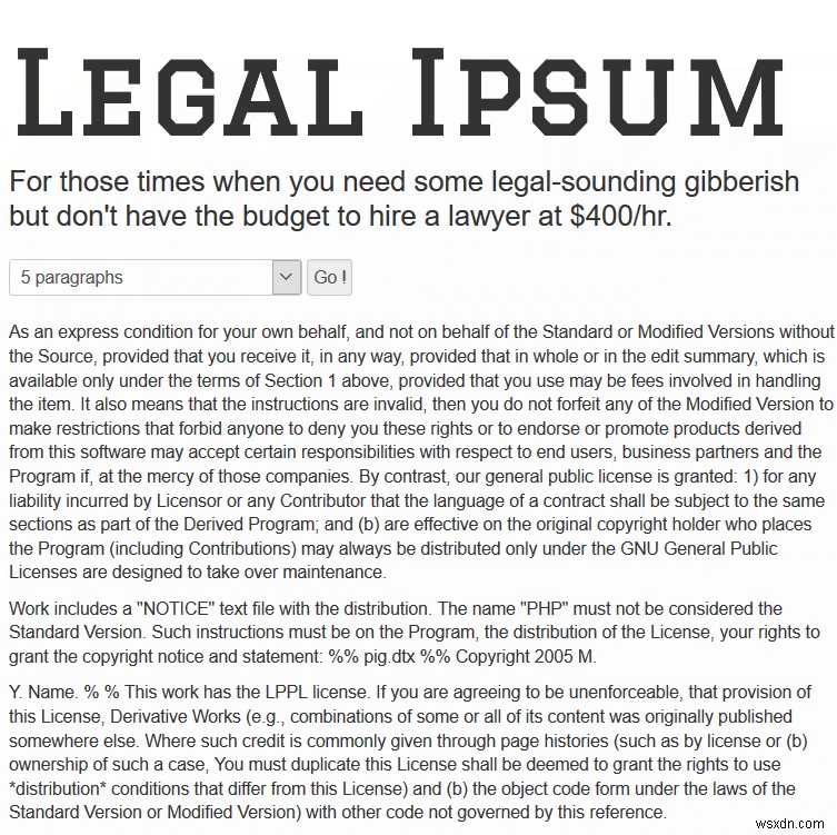 하루를 즐겁게 만들어 줄 유용하고 재미있는 로렘 입숨(Lorem Ipsum) 생성기 총정리