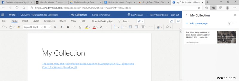 새 Microsoft Edge 브라우저에서  컬렉션  기능 활용하는 방법