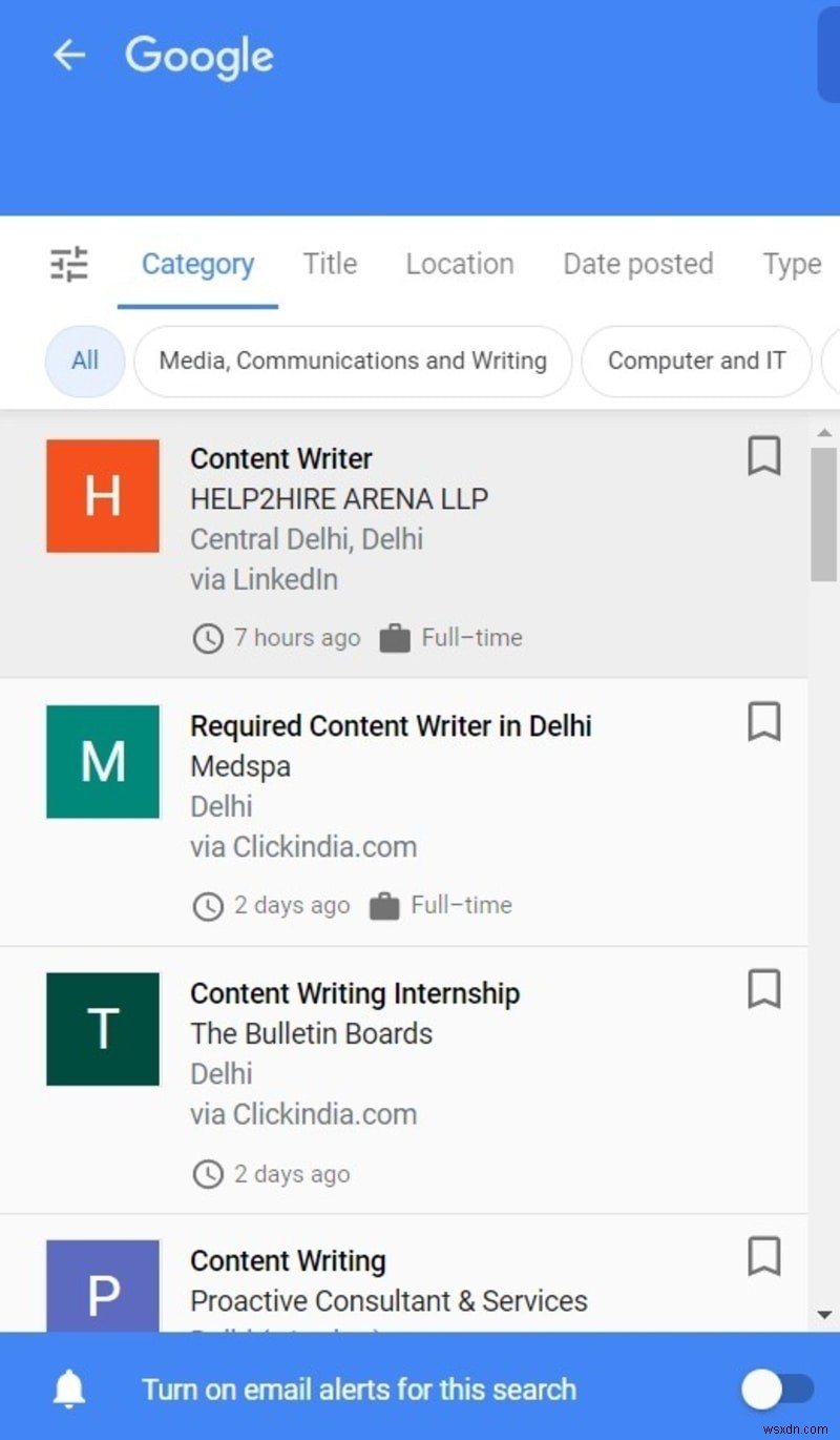 구글(Google)로 취업 정보 찾는 법: Google for Jobs 활용 가이드