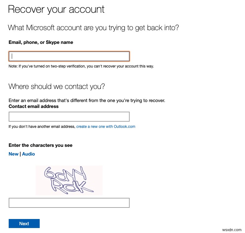 차단된 Outlook 또는 Microsoft 계정 복구하는 방법 완벽 가이드