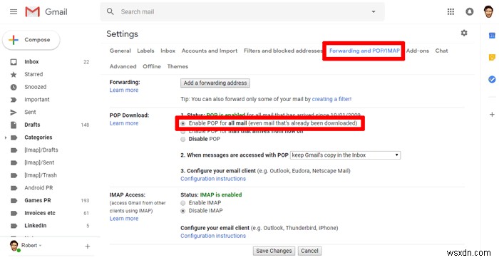 한 Gmail 계정에서 다른 Gmail 계정으로 이메일 옮기는 방법: POP 설정 완벽 가이드