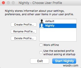 Firefox Quantum과 Firefox Nightly를 동시에 실행하는 방법
