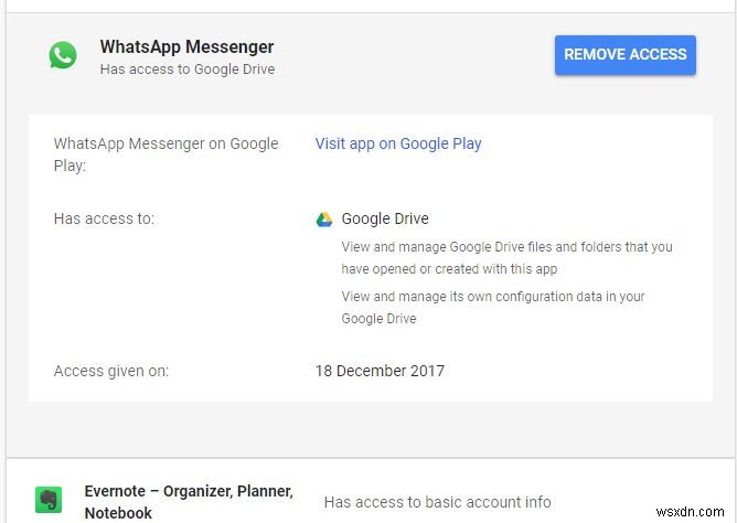 타사 앱이 Google 데이터에 접근하지 못하도록 차단하는 방법
