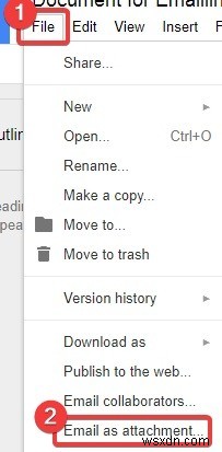 구글 문서(Google Docs)를 이메일로 공유하고 전송하는 4가지 방법