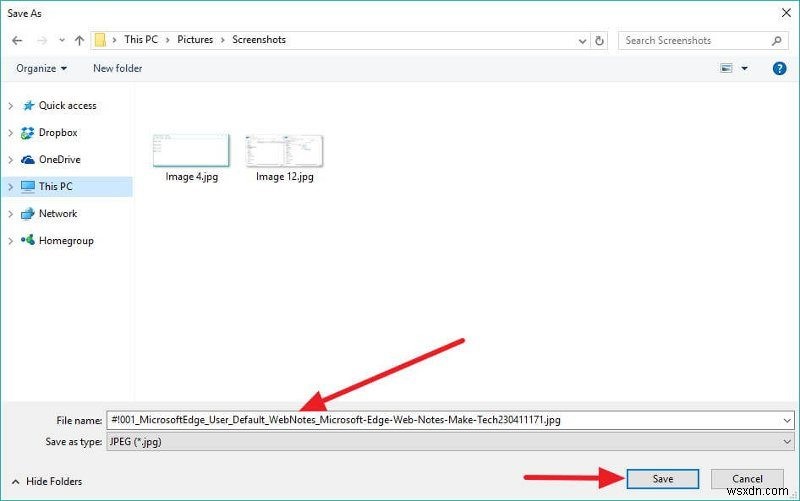 마이크로소프트 엣지(Microsoft Edge)에서 웹 페이지 스크린샷 찍는 방법