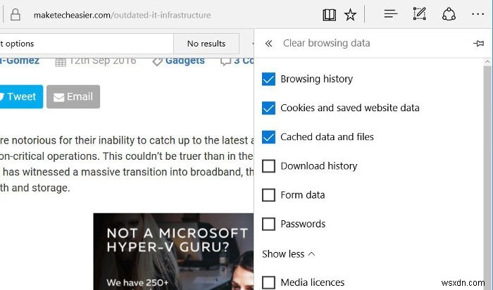 Microsoft Edge에서 자주 발생하는 문제 5가지와 해결 방법