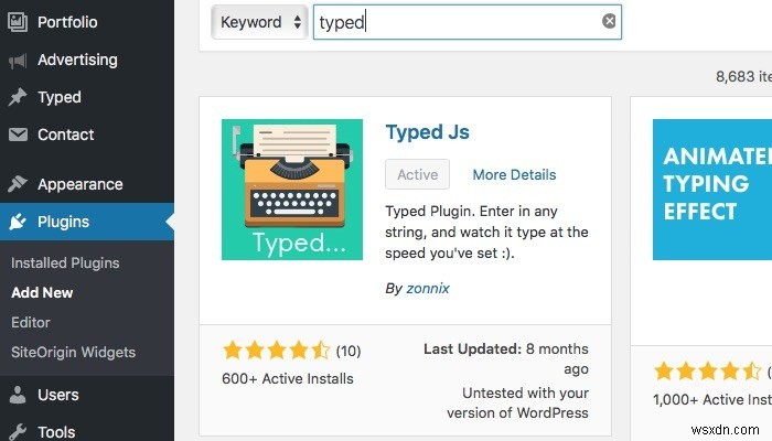 워드프레스 사이트에 멋진 타이핑 효과를 추가하는 방법 – Typed.js 플러그인 활용 가이드