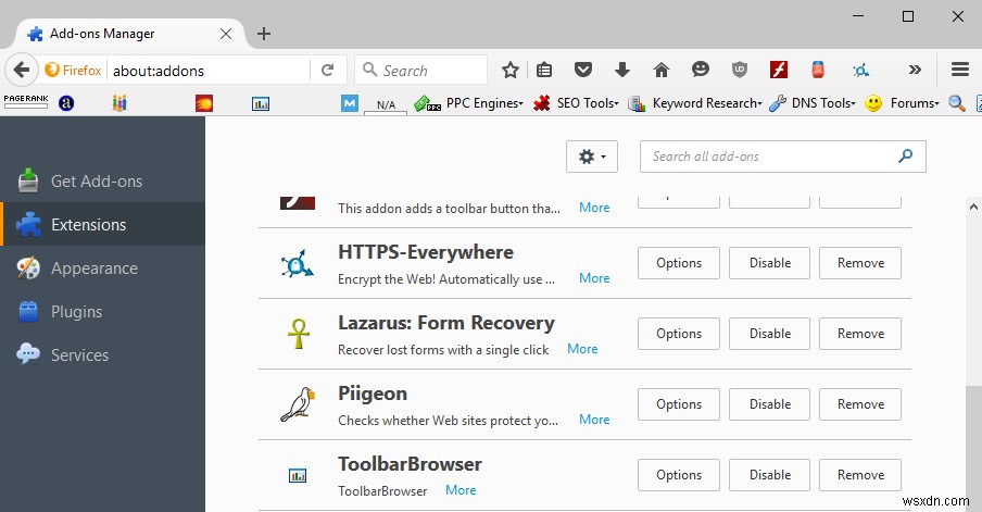 파이어폭스(Firefox)에서 불필요한 툴바 완벽하게 제거하는 방법