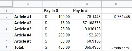 구글 스프레드시트에서 환율 자동 변환하는 방법 (GOOGLEFINANCE 함수 완벽 가이드)
