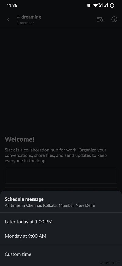 Slack 메시지 예약 전송 방법 – 안드로이드·웹에서  나중에 보내기  설정하기