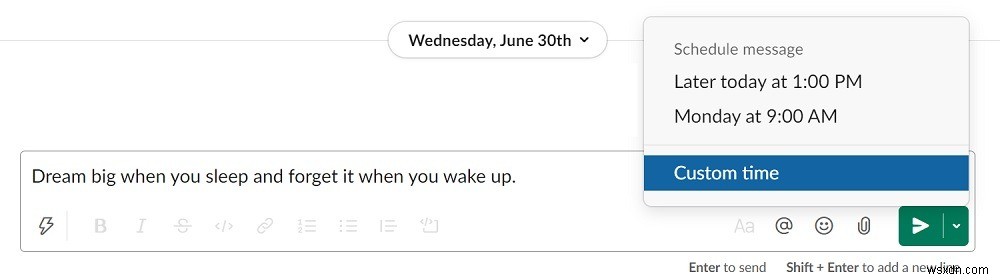 Slack 메시지 예약 전송 방법 – 안드로이드·웹에서  나중에 보내기  설정하기