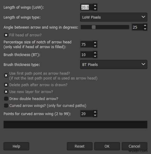 GIMP(김프)에서 화살표를 그리는 4가지 방법