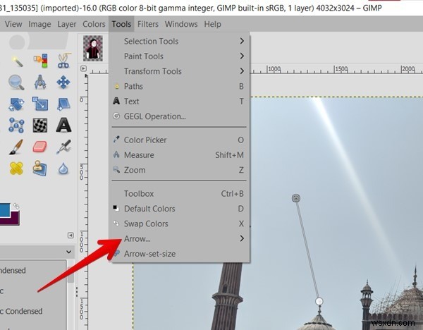 GIMP(김프)에서 화살표를 그리는 4가지 방법