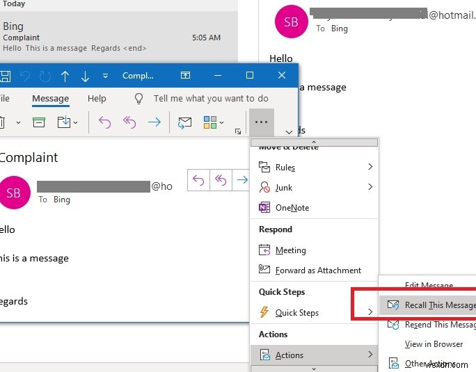 Outlook(아웃룩)에서 보낸 이메일 회수하는 방법 총정리