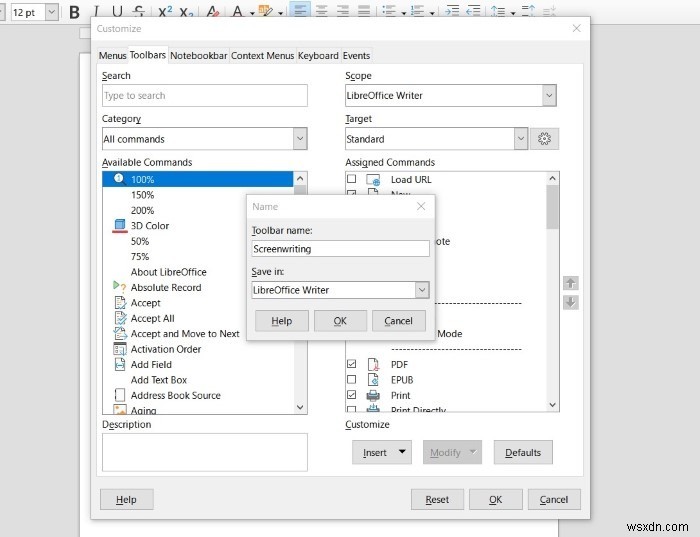 집중력 높은 글쓰기를 위한 LibreOffice 맞춤형 도구 모음 만들기