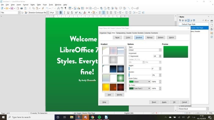 LibreOffice 페이지 스타일 완벽 가이드: 일관성 있는 전문 문서 만들기
