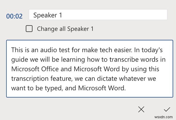 Microsoft Word 365에서 오디오를 텍스트로 변환(전사)하는 방법