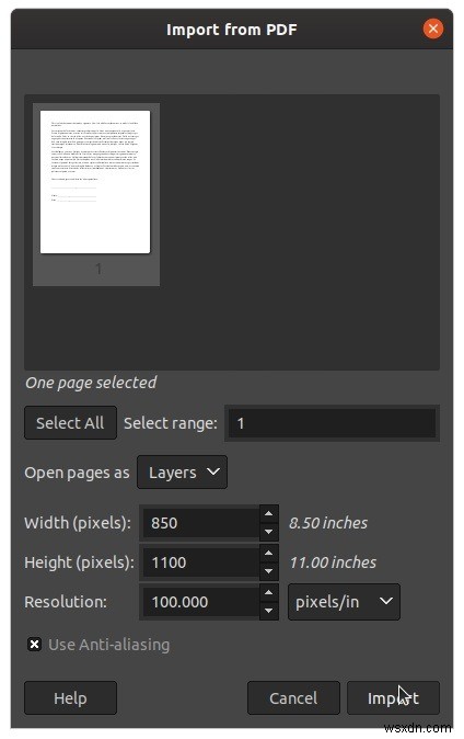 GIMP로 PDF 문서에 디지털 서명하는 방법