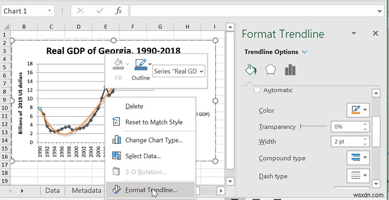 엑셀(Microsoft Excel)에서 추세선 추가하고 활용하는 방법 총정리