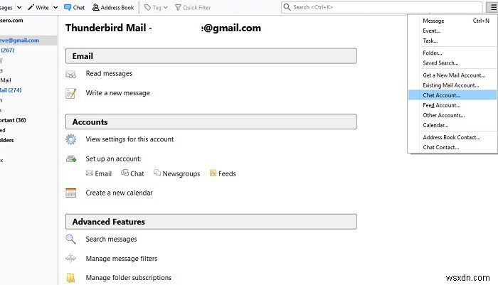 모질라 선더버드(Mozilla Thunderbird)로 연락처와 채팅하는 방법