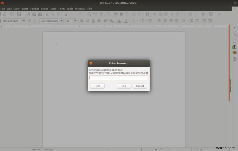 LibreOffice로 문서를 암호화하는 방법