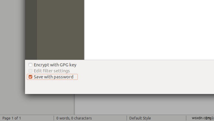 LibreOffice로 문서를 암호화하는 방법