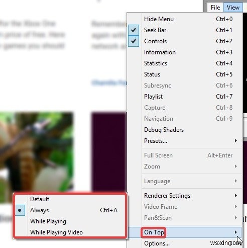 Media Player Classic으로 PIP 모드처럼 동영상 감상하는 방법