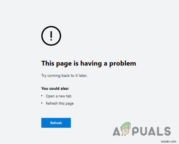 Microsoft Edge 페이지에 문제가 있습니다 오류 해결 방법 총정리