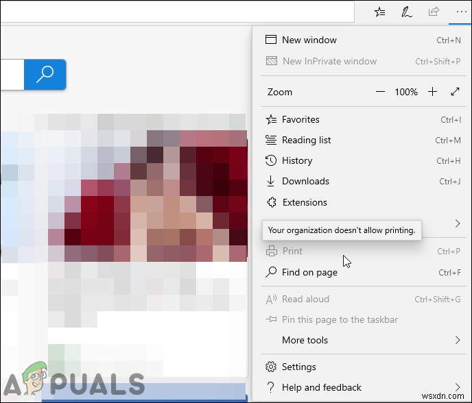 Windows 10 Microsoft Edge에서 인쇄 기능 비활성화하는 방법