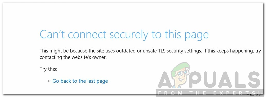 Microsoft Edge 이 페이지에 안전하게 연결할 수 없습니다 오류 해결 방법