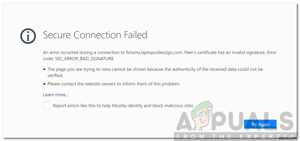 파이어폭스(Firefox) SEC_ERROR_BAD_SIGNATURE 오류 해결 방법 총정리