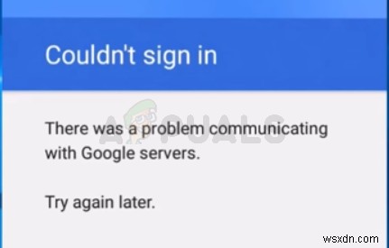 [해결]  Google 서버와 통신하는 중 문제가 발생했습니다  오류 수정 방법