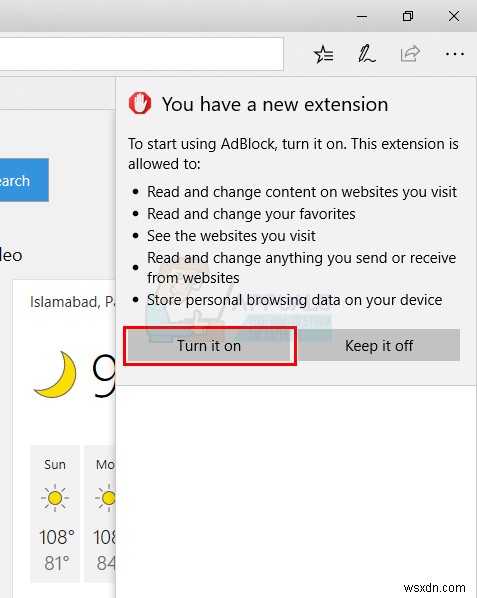 마이크로소프트 엣지(Microsoft Edge) 확장 프로그램 설치 및 제거하는 방법