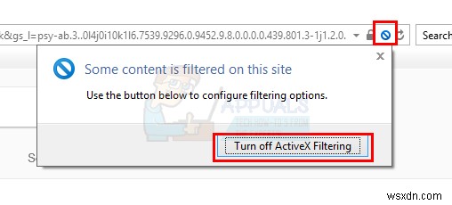 인터넷 익스플로러(Internet Explorer)에서 ActiveX 필터링 켜고 끄는 방법
