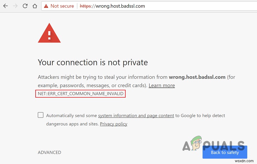 ERR_CERT_COMMON_NAME_INVALID 오류 해결 방법 – 연결이 비공개로 설정되어 있지 않습니다 문제 고치기