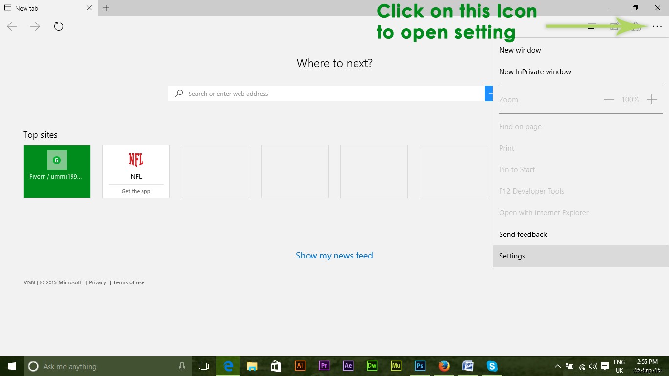 Windows 10에서 Microsoft Edge 브라우저 재설정하는 방법