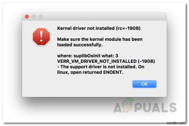 Mac에서 VirtualBox  커널 드라이버가 설치되지 않음(rc=-1908)  오류 해결하는 방법