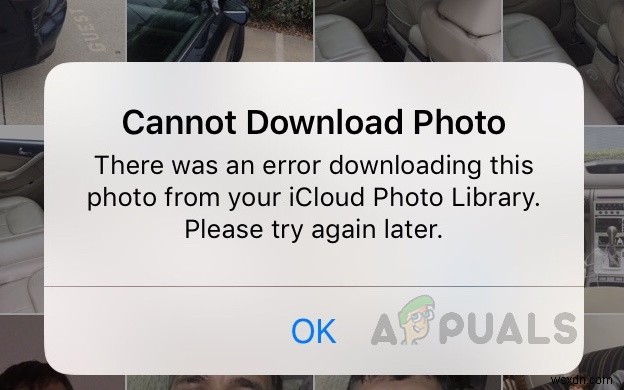 [해결 방법] iPhone에서  iCloud 라이브러리에서 이 사진을 다운로드하는 중 오류 발생  오류 수정하기