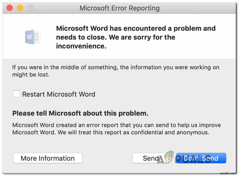 Mac에서 Word·Outlook 실행 시 EXC_BAD_INSTRUCTION 오류 해결 방법
