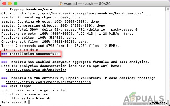 macOS에서 sudo: apt-get: command not found 오류 해결 방법